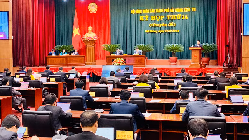 Kỳ họp thứ 14 Hội đồng nhân dân thành phố Hải Phòng khóa 16.