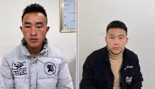 Đối tượng Mùa A Hạnh, Chá A Nếnh (ảnh do cơ quan công an cung cấp).