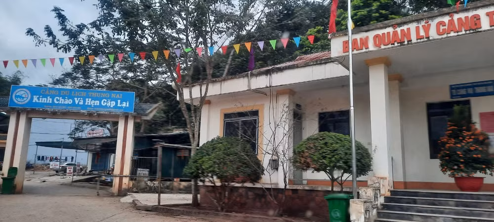 Một góc Ban Quản lý cảng Thung Nai, Hòa Bình.