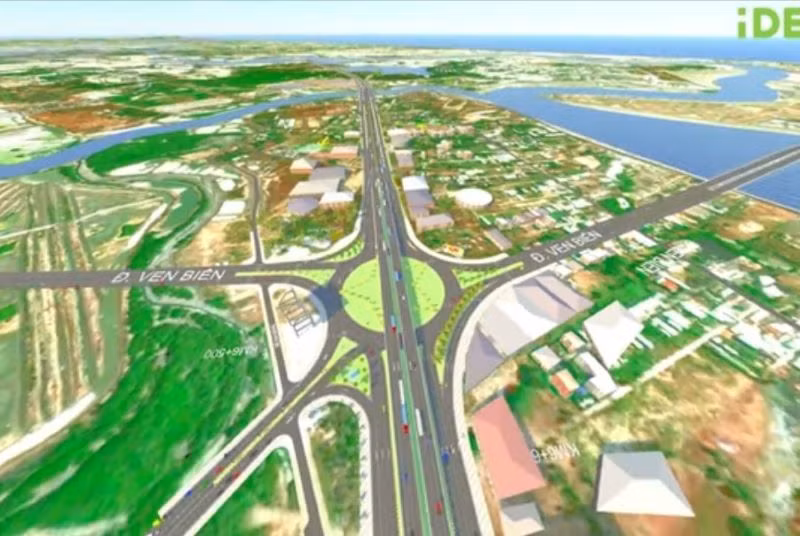 Phối cảnh dự án đường nối đi vào cao tốc Biên Hòa -Vũng Tàu.