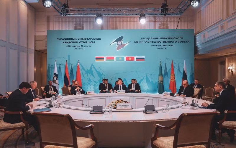 Cuộc họp của Hội đồng liên chính phủ Á-Âu năm 2020. Ảnh: eurasiancommission.org