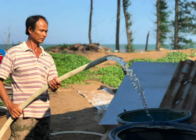 Nhiều địa phương ở Đồng bằng sông Cửu Long thường xuyên phải đối diện tình trạng thiếu nước mùa khô hạn. Ảnh: Đình Tuyển