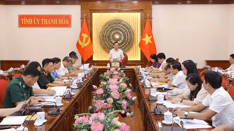 Lãnh đạo Tỉnh Thanh Hóa phát biểu tại hội nghị Ban chỉ đạo thực hiện Chỉ thị 22.