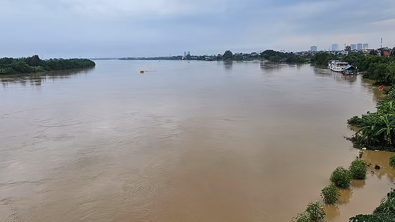 Mực nước ở hạ lưu sông Mã.