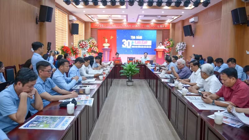 Buổi tọa đàm chiều 21/6 của Báo Lào Cai.