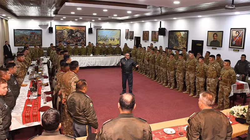 Ông Juan Jose Zuniga phát biểu tại La Paz, Bolivia. Hình ảnh được công bố ngày 25/6/2024. (Nguồn: Reuters)