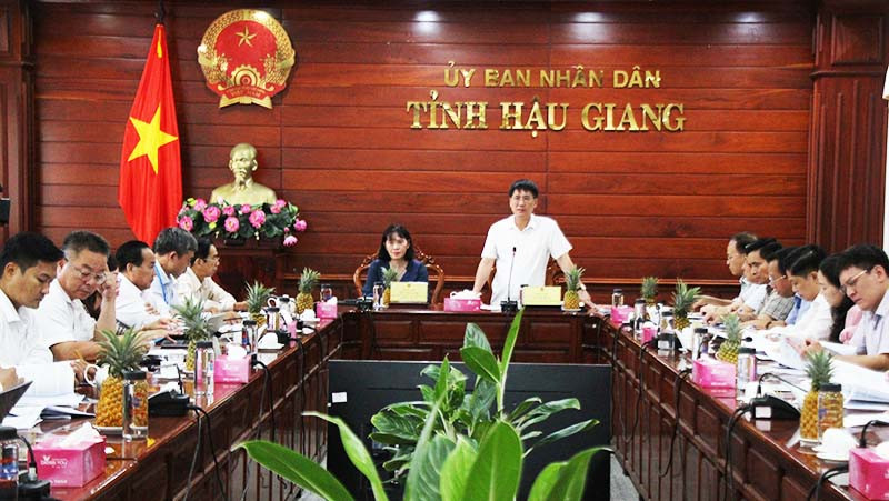 Ông Lê Sỹ Bảy, Phó Tổng Thanh tra Chính phủ phát biểu tại buổi làm việc.