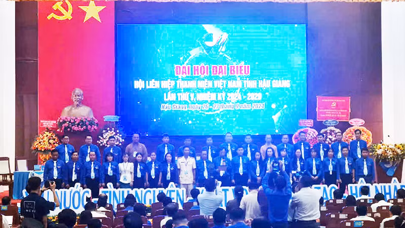 Ra mắt Ủy ban Hội Liên hiệp Thanh niên Việt nam tỉnh Hậu Giang khóa 5, nhiệm kỳ 2024-2029.