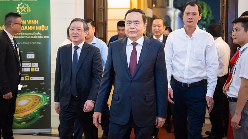 Chủ tịch Quốc hội Trần Thanh Mẫn dự chương trình "Tự hào nông dân Việt Nam".