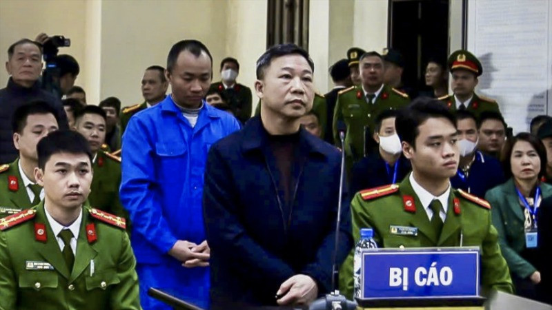 Phiên tòa sơ thẩm tại Tòa án nhân dân tỉnh Thái Bình.