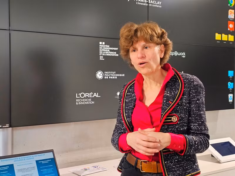 Bà Sylvaine Neveu, Giám đốc Phát triển và Đối tác doanh nghiệp, Trường đại học Bách khoa Paris (IP Paris). (Ảnh: MINH DUY)