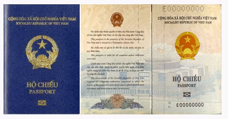 Hộ chiếu phổ thông gắn chíp.