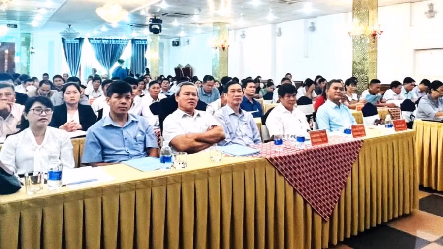 Các đại biểu dự hội nghị tập huấn.