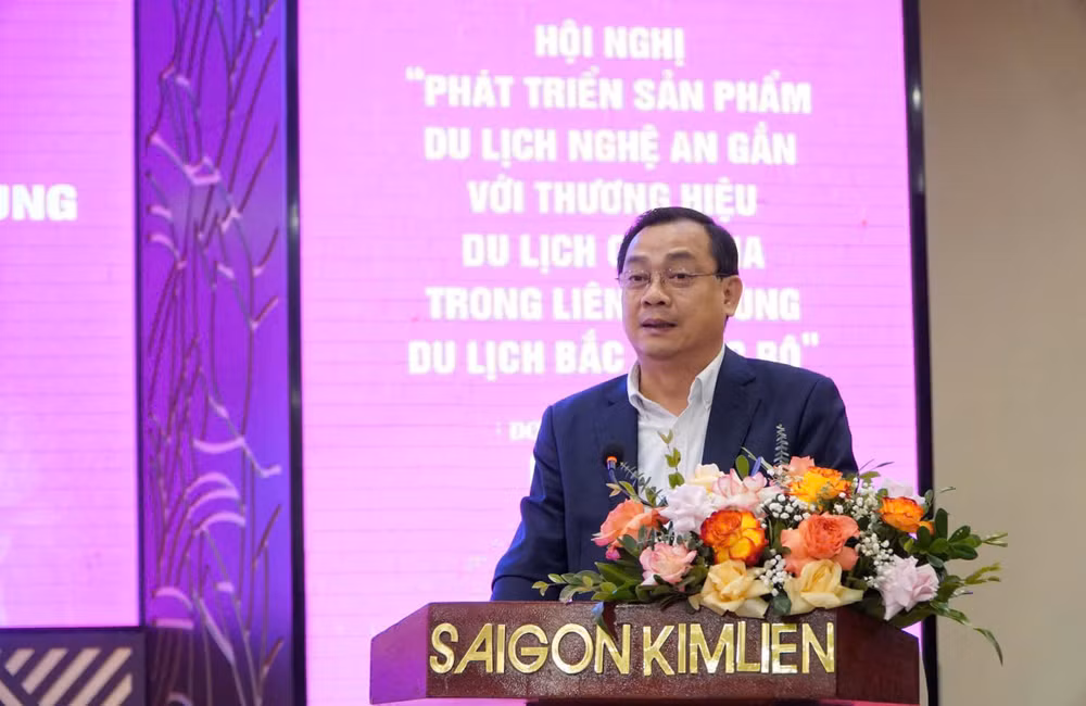 Cục trưởng Cục Du lịch Quốc gia Việt Nam Nguyễn Trùng Khánh phát biểu tại hội nghị.