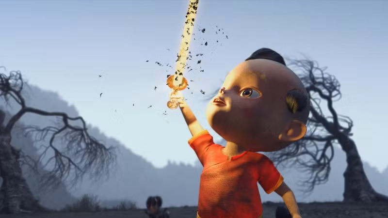 Tạo hình đậm chất dân gian.