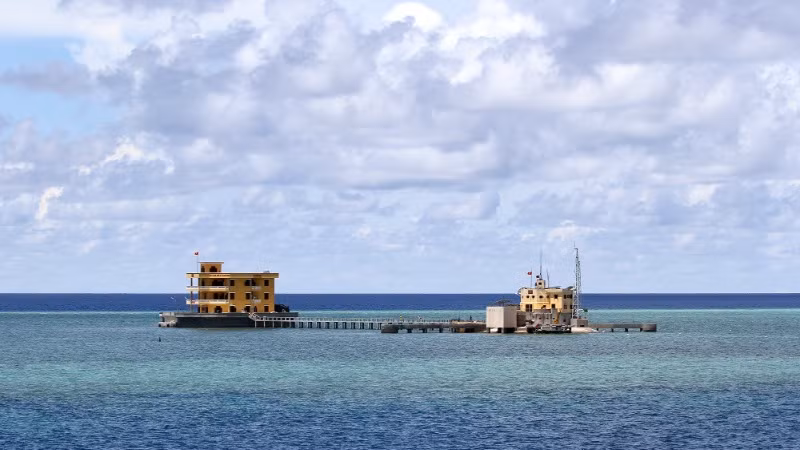 Đảo Đá Lớn thuộc quần đảo Trường Sa.