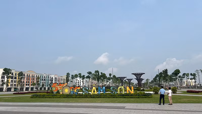 Một góc Khu đô thị Quảng trường biển Sầm Sơn.
