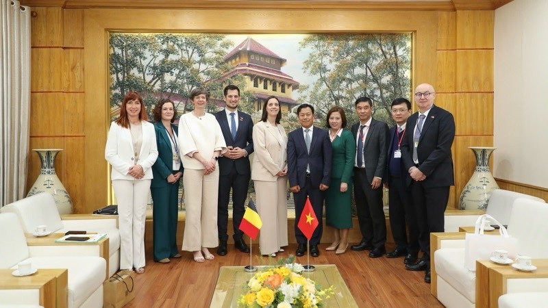 Giám đốc Đại học Quốc gia Hà Nội Lê Quân và các đại biểu chụp ảnh chung. Giám đốc Đại học Quốc gia Hà Nội Lê Quân và các đại biểu chụp ảnh chung.