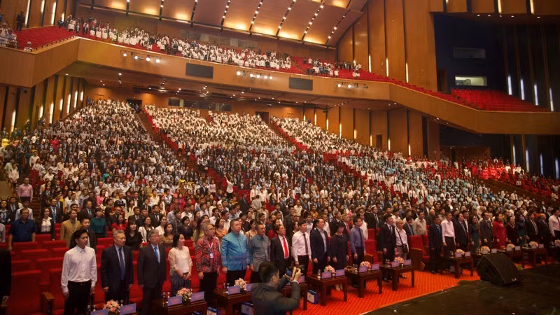 Toàn cảnh buổi lễ.