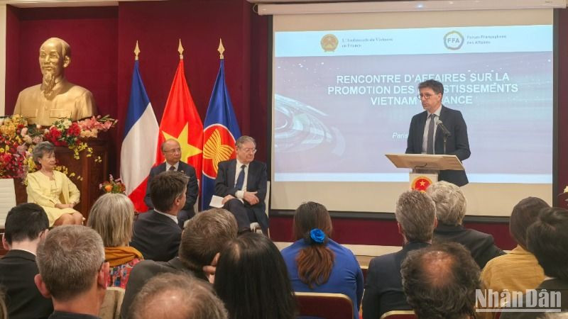 Tại Tọa đàm xúc tiến đầu tư Việt-Pháp, các doanh nghiệp Pháp tin tưởng rằng hợp tác thương mại, đầu tư giữa hai nước sẽ được thúc đẩy mạnh mẽ từ chuyến thăm Việt Nam của Tổng thống Emmanuel Macron.