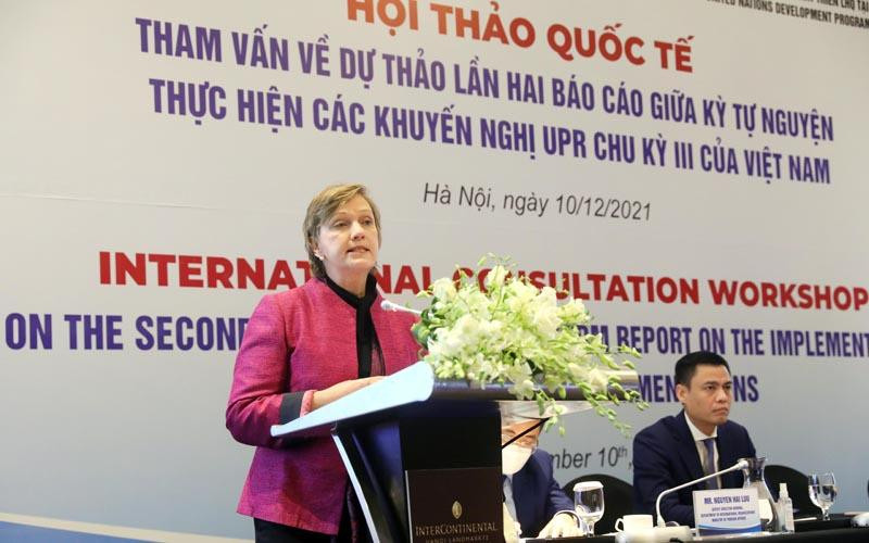 Quyền Điều phối viên thường trú Liên hợp quốc tại Việt Nam Rana Flowers. Cam kết mạnh mẽ của Việt Nam trong bảo vệ và thúc đẩy quyền con người -0