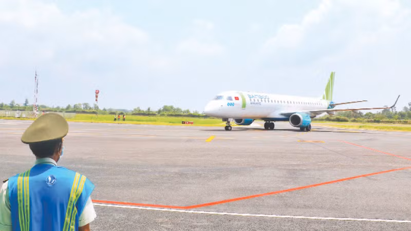 Một góc sân bay Cà Mau hiện nay.