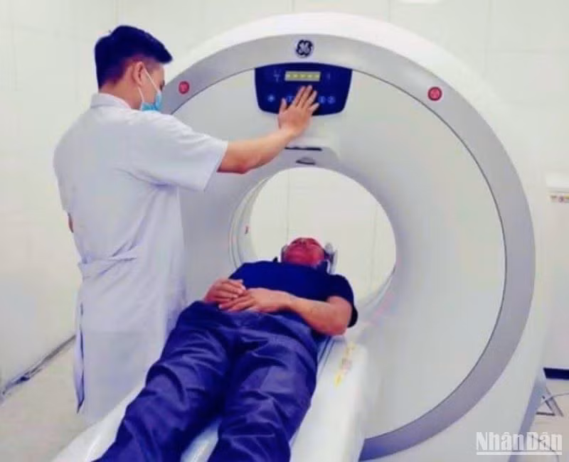 Bệnh viện Đa khoa huyện Đông Hưng được trang bị nhiều máy móc hiện đại phục vụ khám, chữa bệnh cho nhân dân.