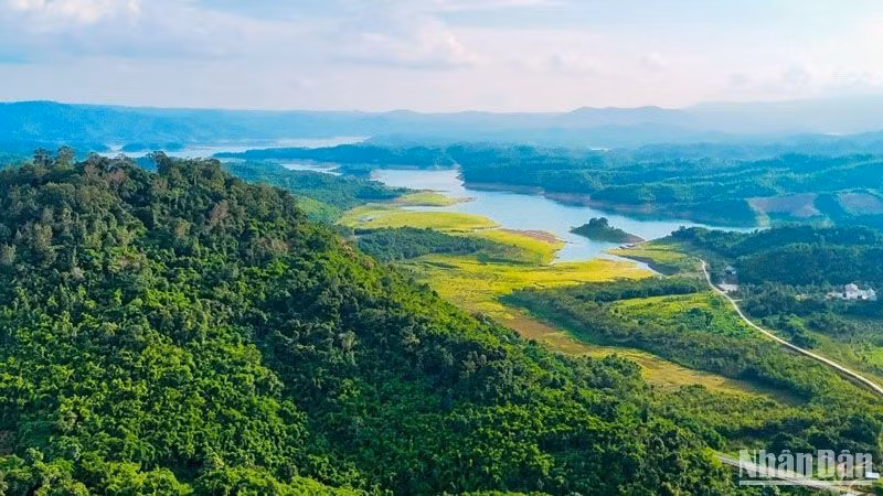 Vườn Quốc gia Tà Đùng có tổng diện tích tự nhiên khoảng 21.000ha, nằm trên khu vực giáp ranh giữa hai tỉnh Đắk Nông và Lâm Đồng.