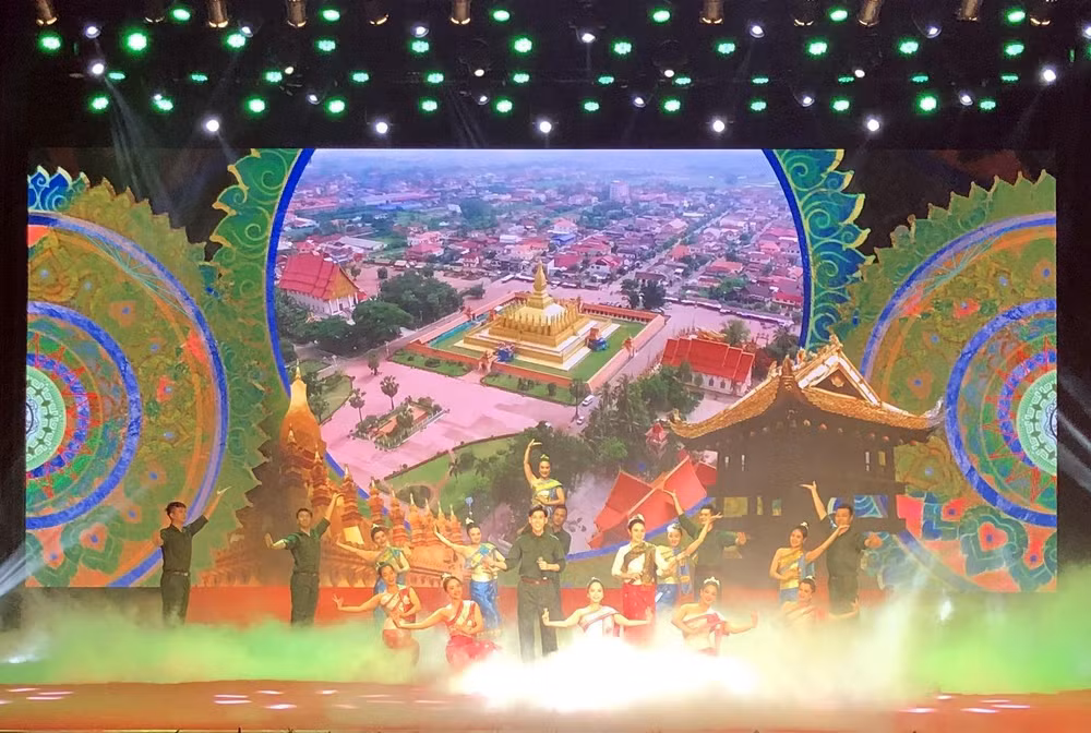 Lễ kỷ niệm 60 năm Ngày thiết lập quan hệ ngoại giao Việt Nam-Lào tại Hà Nội.