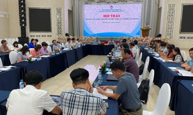 Hội thảo Báo chí với công tác bảo vệ nền tảng tư tưởng của Đảng.