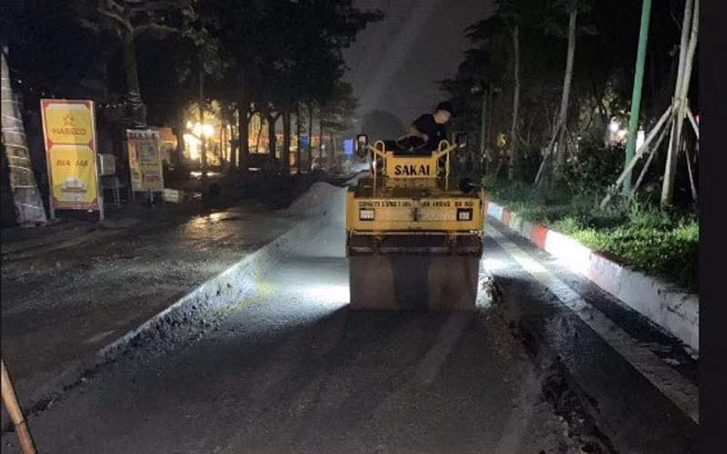 Lu lèn để sớm trả lại mặt đường sau khi thi công lắp đặt tuyến cáp ngầm