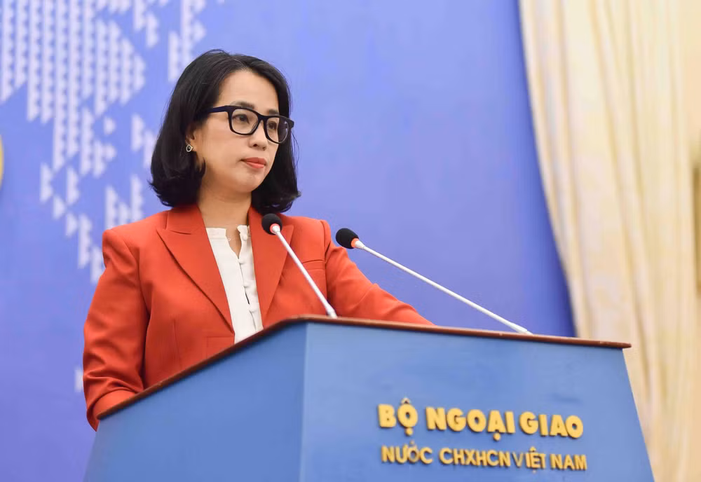 Người phát ngôn Bộ Ngoại giao Việt Nam Phạm Thu Hằng. (Ảnh: Báo Thế giới và Việt Nam cung cấp)