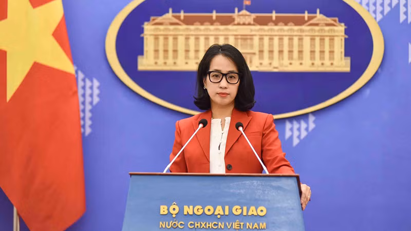 Người phát ngôn Bộ Ngoại giao Việt Nam Phạm Thu Hằng. (Ảnh: Báo Thế giới và Việt Nam cung cấp)