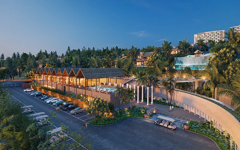 Khu nghỉ dưỡng Ravi Onsen Resort & Spa Mũi Né được lấy cảm hứng từ lối kiến trúc du cổ phóng khoáng miền Trung Đông
