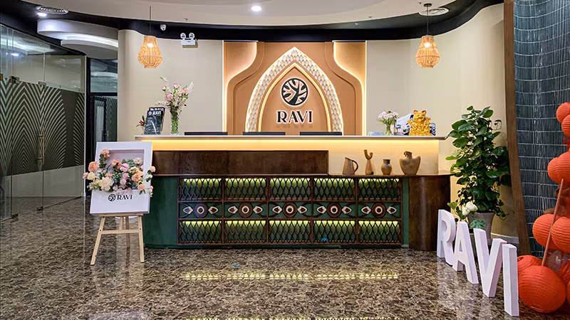 Văn phòng đại diện của Ravi tại TP Hồ Chí Minh hiện đại và sang trọng.