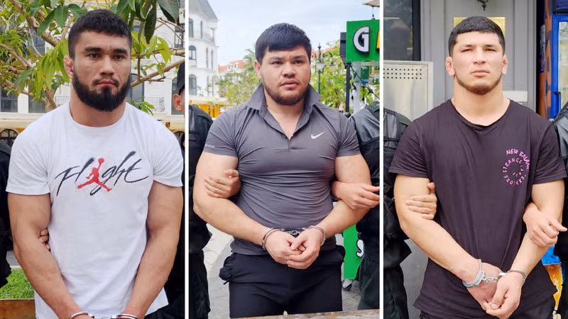 Các đối tượng: Rasulov Isroil, Nasyrov Odiljon và Ernazarov Feruzbek quốc tịch Uzbekistan.