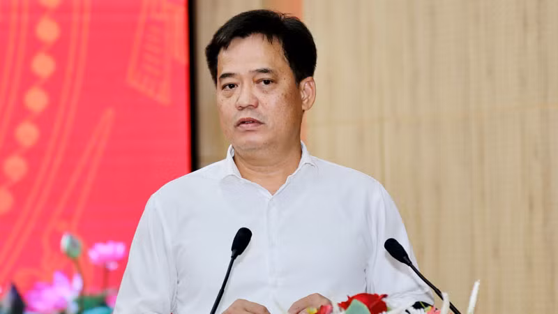 Bí thư Thành ủy Phú Quốc Lê Quốc Anh phát biểu.