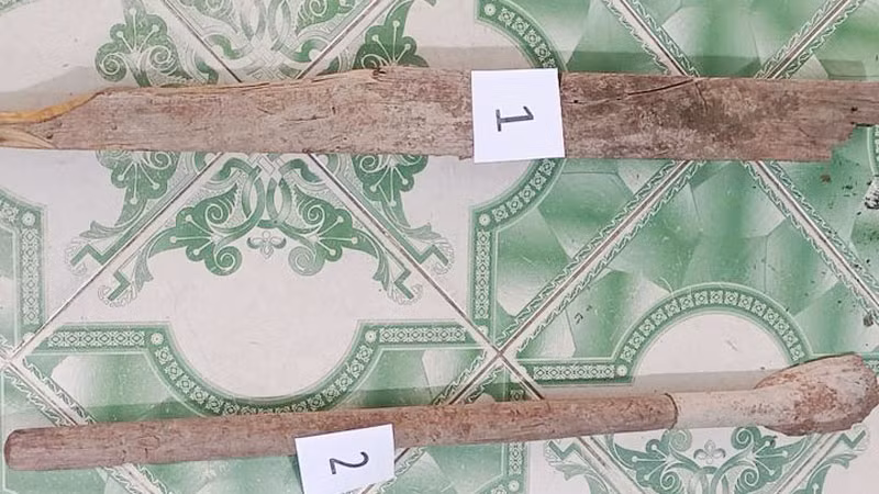 Công cụ gây án. (Ảnh: Công an cung cấp)