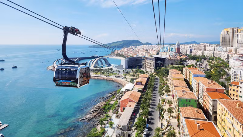 Cáp treo Hòn Thơm, thành phố Phú Quốc.