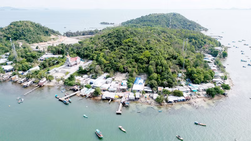 Một góc xã đảo Tiên Hải. Ảnh: THỦY NGUYÊN