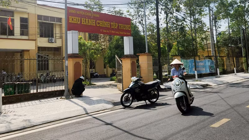 Khu hành chính tập trung Ủy ban nhân dân huyện Châu Thành.