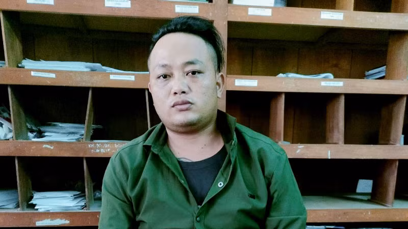 Đối tượng Đinh Văn Lành. (Ảnh: Cổng TTĐT Công an Kiên Giang)