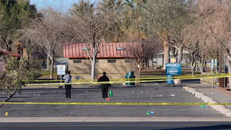 Hiện trường vụ xả súng. (Nguồn: AP)