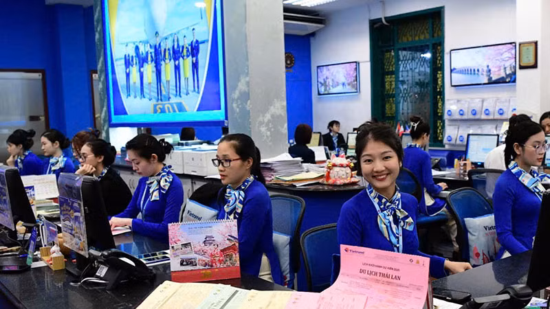 Điểm bán và tư vấn sản phẩm dịch vụ du lịch tại trụ sở Công ty du lịch Viettravel, số 190 đường Paster, phường Võ Thị Sáu, quận 3, Thành phố Hồ Chí Minh.