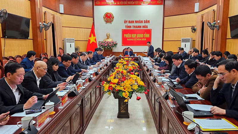 Ủy ban nhân dân tỉnh Thanh Hóa thảo luận phương án sắp xếp các cơ quan chuyên môn, đơn vị sự nghiệp công khối chính quyền tỉnh.