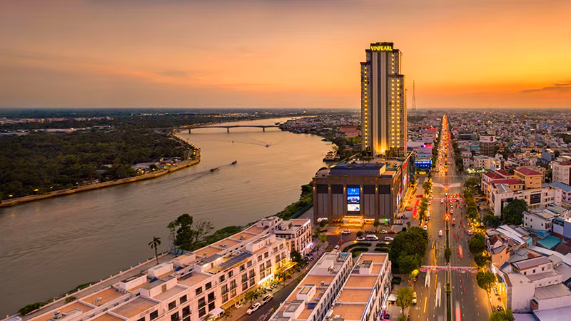 Một góc thành phố Cần Thơ. (Ảnh: NGUYỄN HỮU THÀNH)