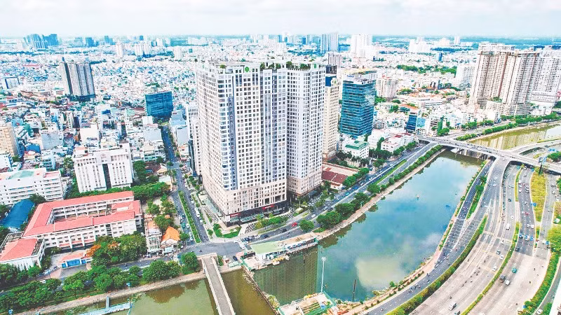 Một dự án căn hộ tại trung tâm Thành phố Hồ Chí Minh. (Ảnh CTV)