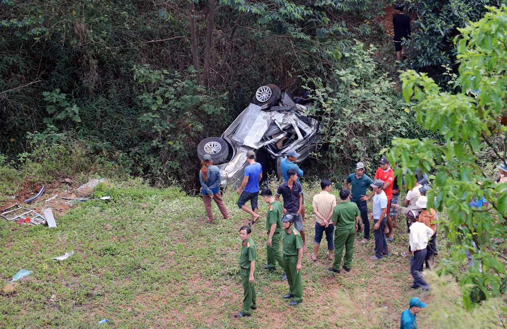 Hiện trường vụ tai nạn.
