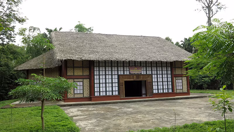 Hội trường nơi diễn ra Đại hội II tại Khu di tích quốc gia đặc biệt Kim Bình, xã Kim Bình, huyện Chiêm Hóa, tỉnh Tuyên Quang.