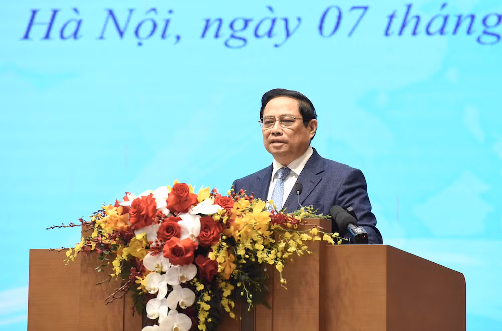 Thủ tướng Phạm Minh Chính phát biểu tại Hội nghị hợp tác đầu tư Việt Nam-Lào 2024. Thủ tướng Phạm Minh Chính phát biểu tại Hội nghị hợp tác đầu tư Việt Nam-Lào 2024.